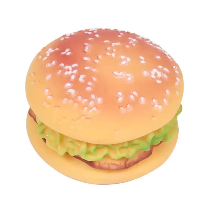 Jouet Hamburger pour chiens de compagnie, jouets Non toxiques pour chiots, jouets à mâcher pour chie