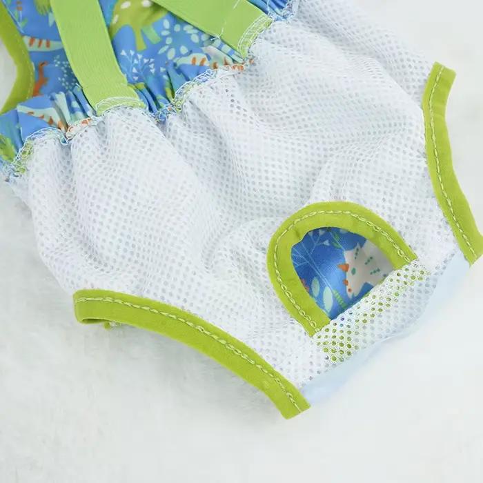 Short imprimé dessin animé pour chien, couche-culotte, pantalon physiologique sanitaire, culotte cou