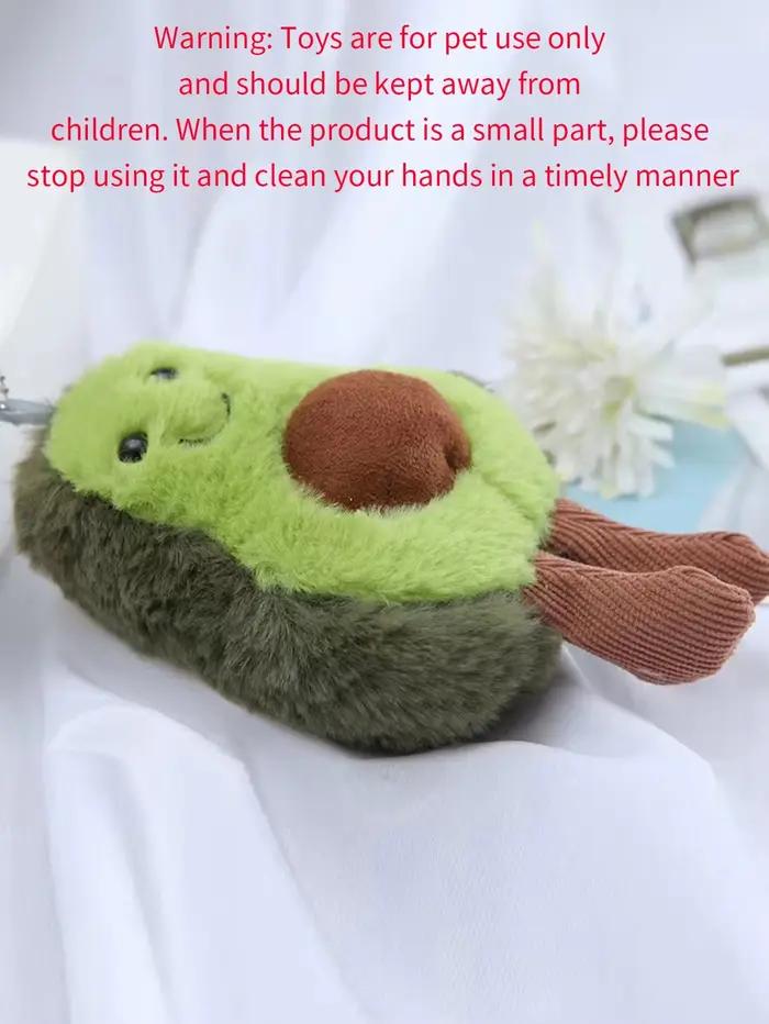 Un joli jouet en peluche avocat pour animaux de compagnie, adapté à la compagnie quotidienne des chi