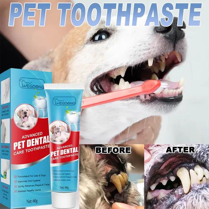 Dentifrice comestible pour animaux de compagnie, nettoyage de la mauvaise haleine et du tartre pour 