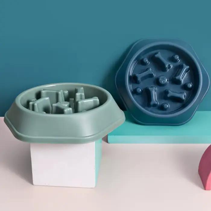 Filles à Nourriture Lente Anti-étouffement pour Animaux Domestiques, pio en Plastique PP, Assiette p