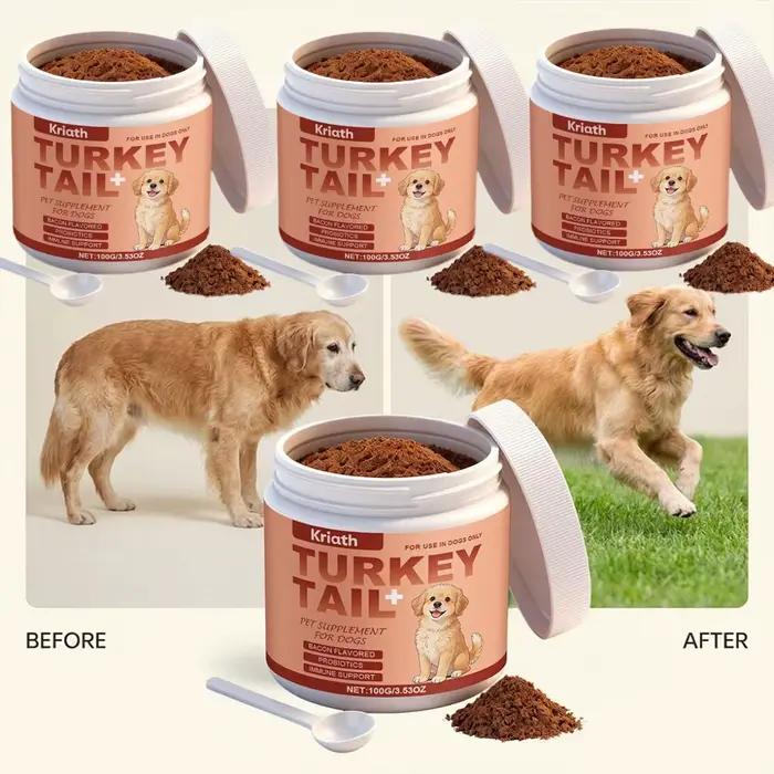 Complément alimentaire pour animaux de compagnie aromatisé au bacon 100g, entretien des chiens âgés,