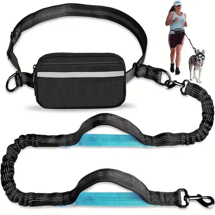 Restez mains libres et sûr avec notre laisse de course réglable pour chien – Parfaite pour chiens de