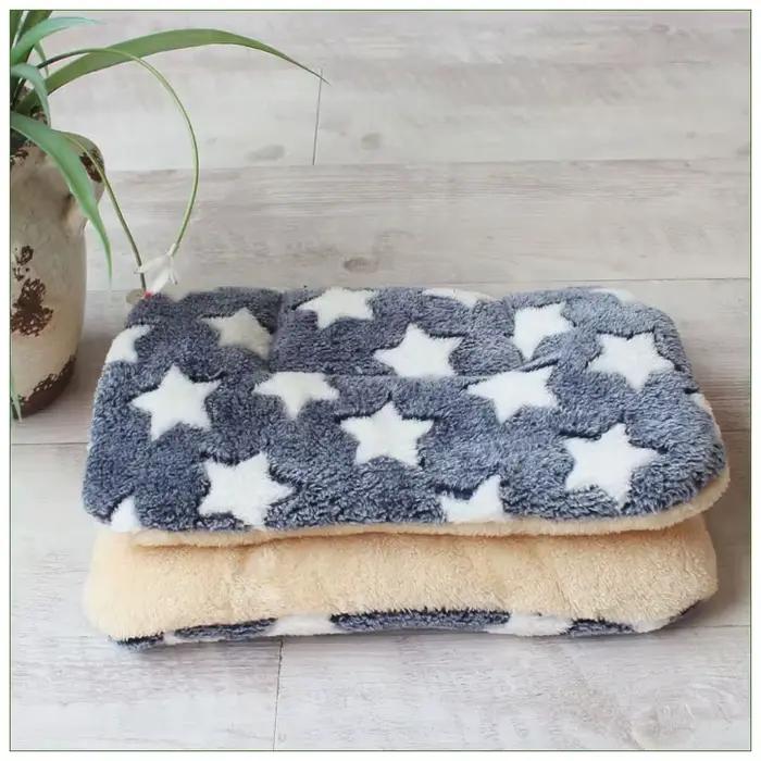 Tapis pour animaux de compagnie en flanelle, lit pour chien et chat, tapis de couchage épais, couver