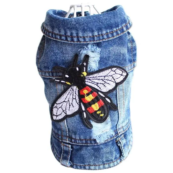 XS-2XL Denim chien vêtements Cowboy chien manteau chiot vêtements pour petits chiens jean veste chie