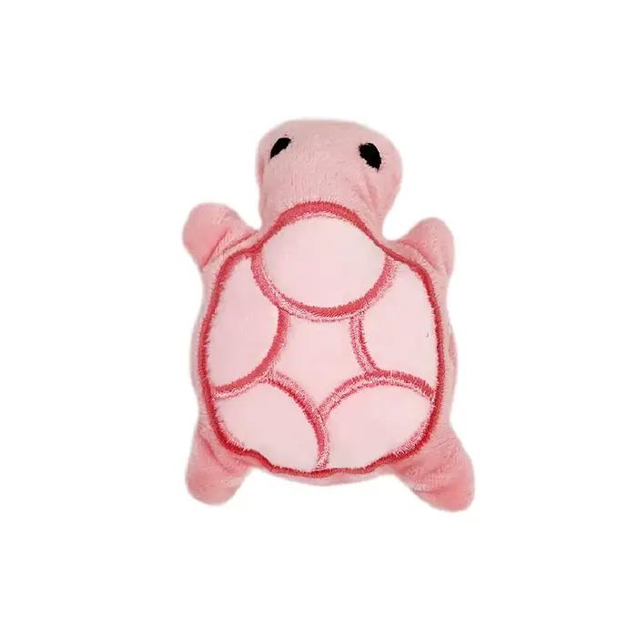 Mini jouet à mâcher en peluche tortue pour chien pour l'auto-entretien, durable et résistant aux mor