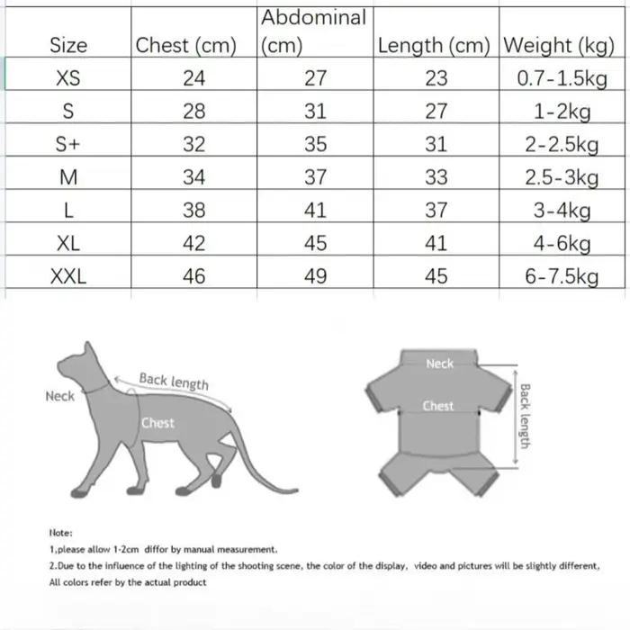 Vêtements d'hiver pour chat, manteau rayé en coton à 4 pattes pour Sphnx, maillot de corps à manches