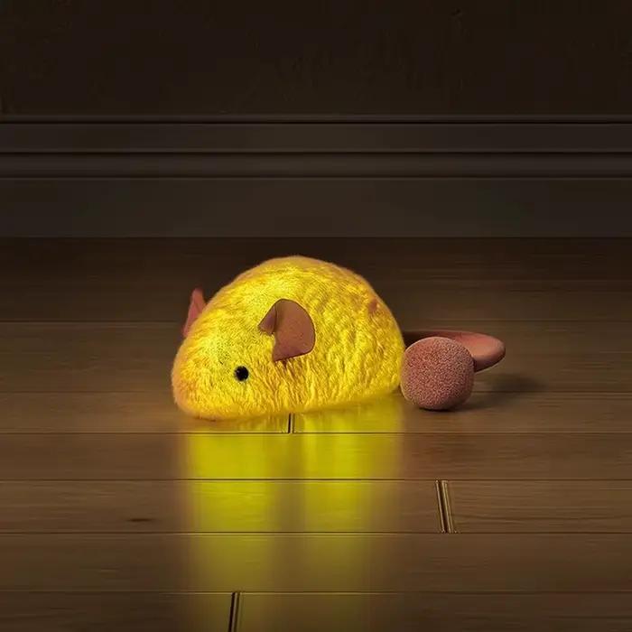 Nouveau souris interactive en peluche chat à mâcher jouets ennui interactif jouets en peluche chaton