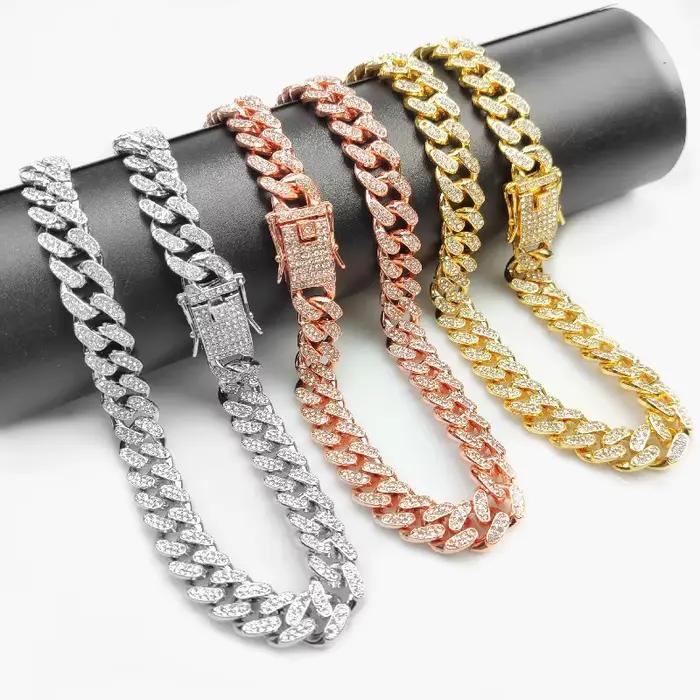 Collier de luxe pour chien, chaîne en diamant scintillant pour animaux de compagnie, pour petits, mo