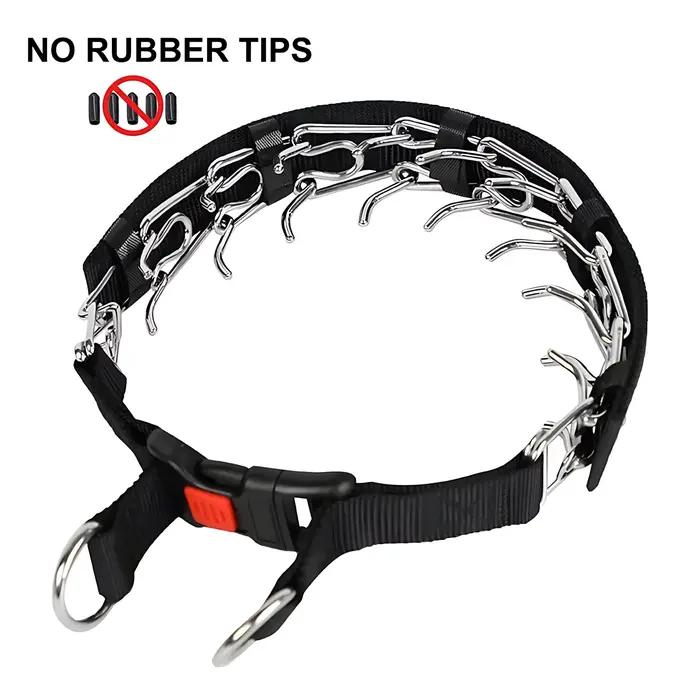 Collier d'entraînement à griffes pour chien – Collier de pincement avec embouts confortables en caou