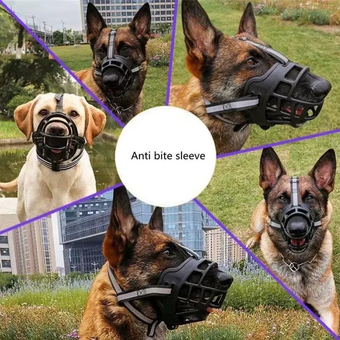 Panier confortable et respirant pour chien, protection contre les morsures et les aboiements, masque