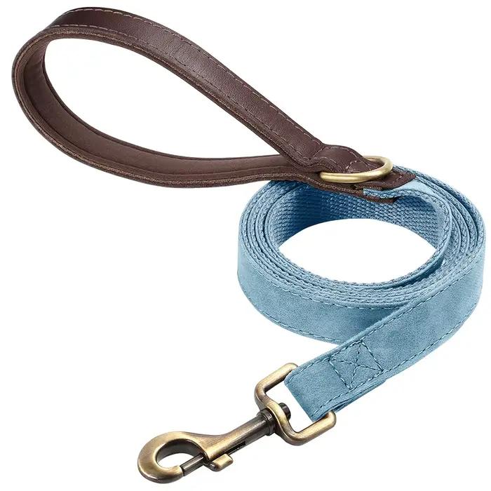 Laisse pour chien en cuir PU, laisse pour chien de 4,5 pieds, laisse de promenade durable pour anima