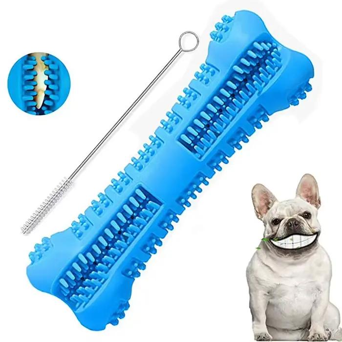 Brosses à dents en caoutchouc souple pour chien, jouets pour chiots, bâton de brosse pour chien, net