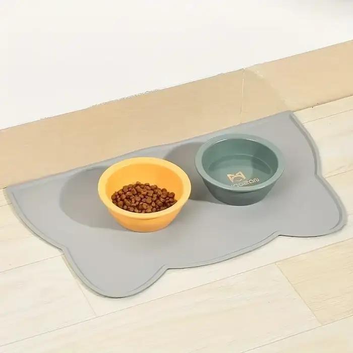 Tapis d'alimentation pour animaux de compagnie, pour chiens et chats, tapis en silicone pour nourrit