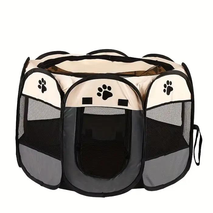 Clôture Octogonale pour Animaux de Compagnie, Chambre de Maternité pour Chat, Tissu Oxford Imperméab