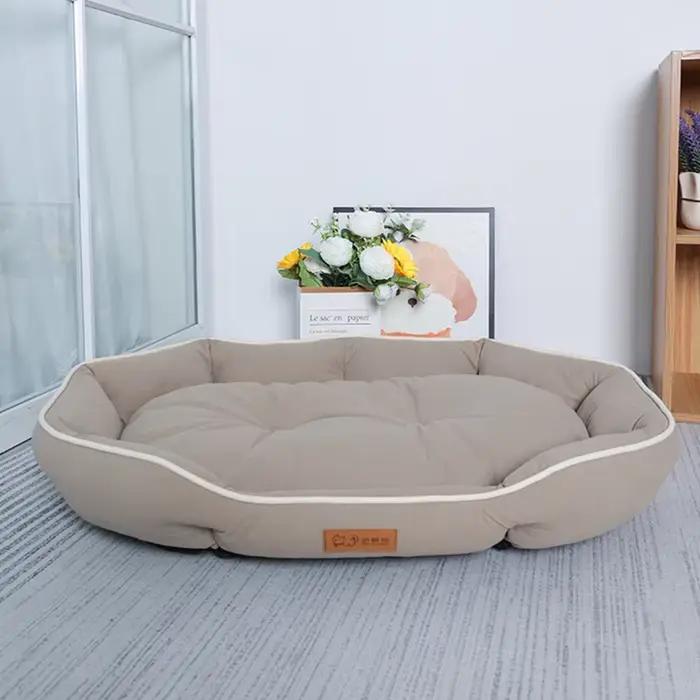 Canapé pour animaux de compagnie, grand lit pour chien, maison pour chats, grand espace, tapis de co