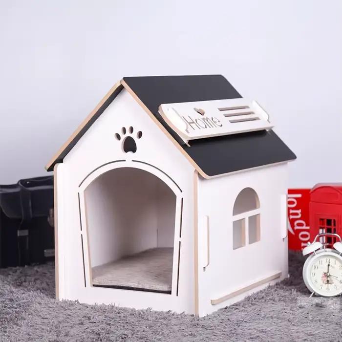 Haute qualité nouvelle maison pour animaux de compagnie artisanat en bois chenil pour chien en bois 