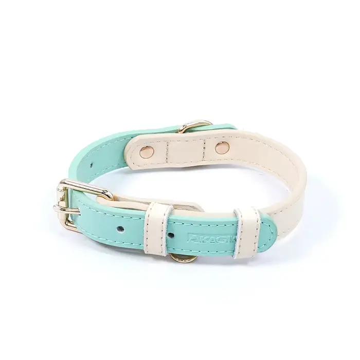Collier pour chien, anneau de cou Anti-perte et Anti-éclaboussures en cuir, corde de marche de Tract