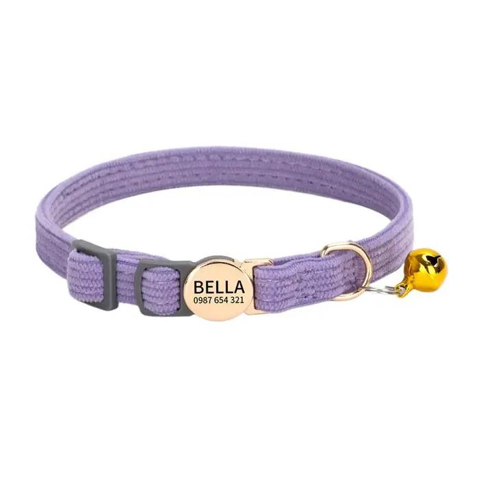Collier personnalisé pour chat, étiquette d'identification pour animal de compagnie, plaque nominati