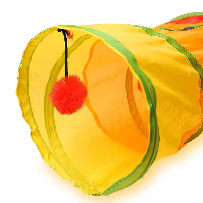 Tunnel pour chat, Tube pour animaux de compagnie, jouet de jeu pliable, intérieur et extérieur, joue