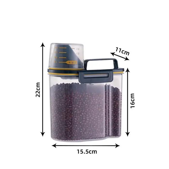 Seau de stockage de nourriture pour chien de 1.5kg/2kg, récipient de stockage scellé pour aliments p