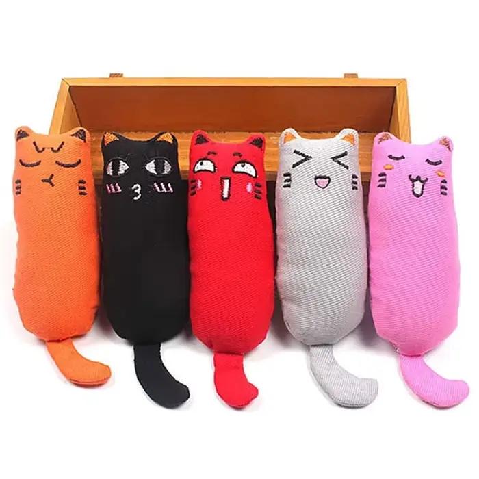 Jouet en forme d'herbe à chat sonore de bruissement, produits pour animaux de compagnie, jouets mign