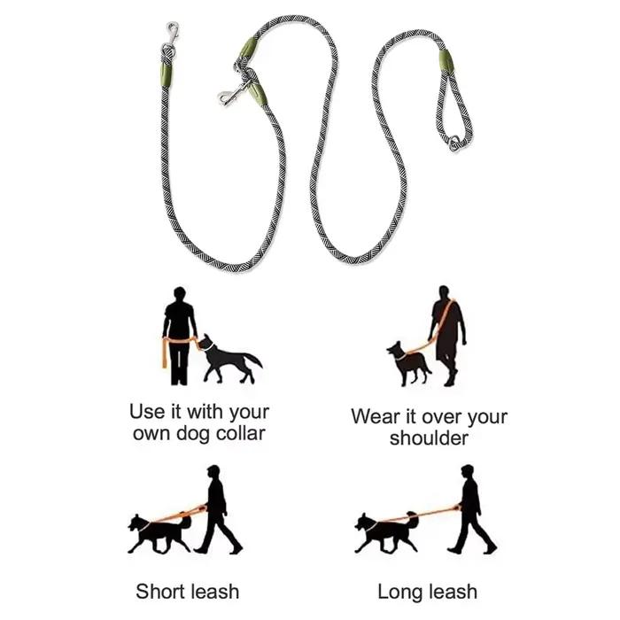 Laisses en nylon coulé pour chiens de compagnie, ULde traction, laisses pour courir, mains libres, p
