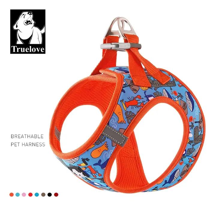 Truelove harnais pour animaux de compagnie maille d'air souple gilet réfléchissant réglable pour ani