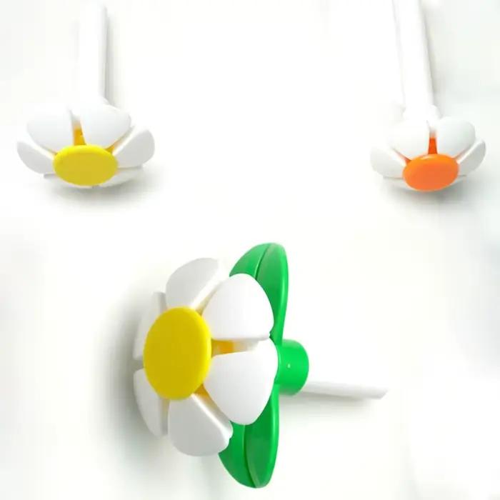 Tête de buse de remplacement en forme de fleur pour chat, rond, cubique, en acier inoxydable, distri