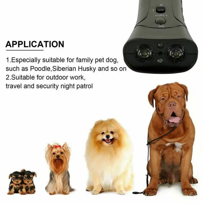 Répulsif ultrasonique pour chiens, dispositif Anti-aboiement Portable avec lanière indicateur LED, d