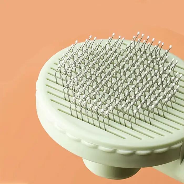 Peigne d'épilation pour animaux de compagnie, brosse autonettoyante pour chat, brosse coulissante po