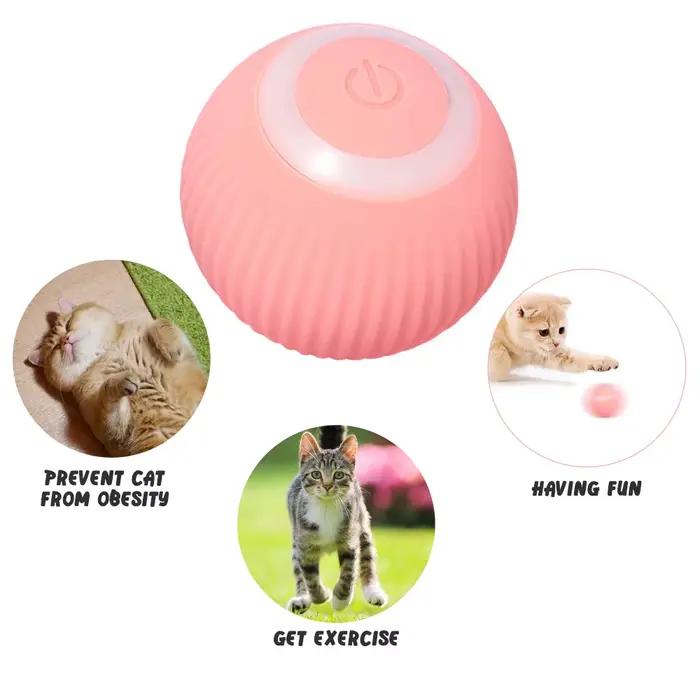 Jouets intelligents pour chats, boule roulante automatique, jouets électriques interactifs pour l'en