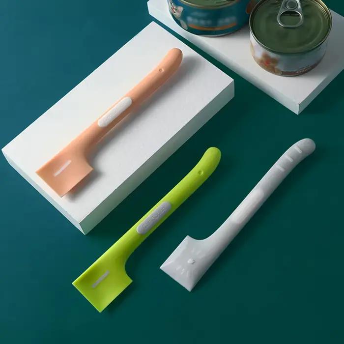 Cuillère et couvercle de nourriture pour animaux de compagnie, cuillère mignonne à Long manche, adap