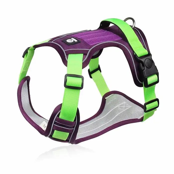 Harnais pour chien collier pour animaux de compagnie Labrador armée réfléchissant réglable harnais O
