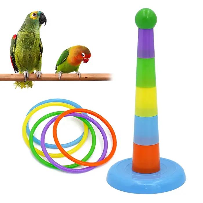 Jouet à mâcher pour perroquet et oiseau, jouet à mâcher, boule pivotante pour animal de compagnie, a