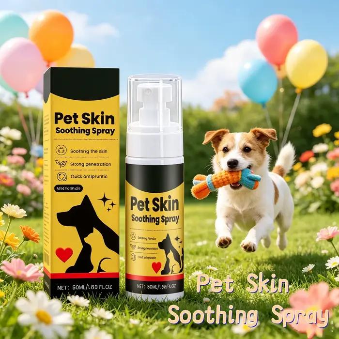 Nouveau Spray Apaisant pour Peau d'Animaux – Formule Douce Anti-Rougeurs et Non Irritante – Soulagem