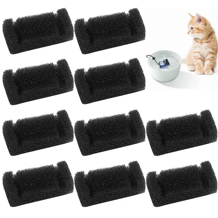 Distributeur d'eau avec filtre éponge pour animaux de compagnie, 10/4/1 pièces, pour chats et chiens