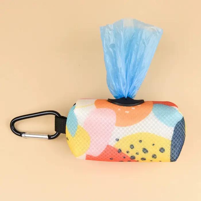 Distributeur de support de sac de merde pour animaux de compagnie, imprimé de styliste abstrait, Des