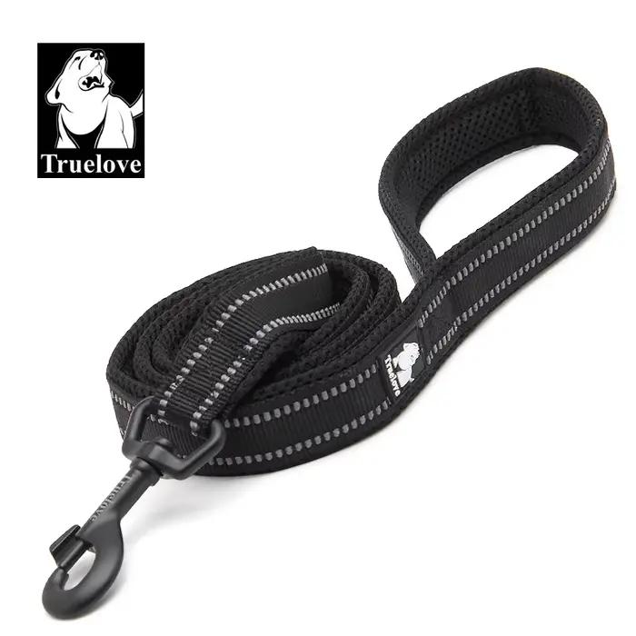Truelove – laisse en Nylon pour chien, maille souple, Double détresse, course à pied, réfléchissante