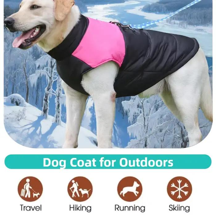 Vêtements d'hiver pour grands chiens, gilet imperméable, veste pour petits chiens et chats, manteau 