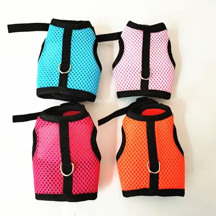 Ensemble d'accessoires pour animaux de compagnie HarNISSAN, maille souple, SFP avec laisse, petit an