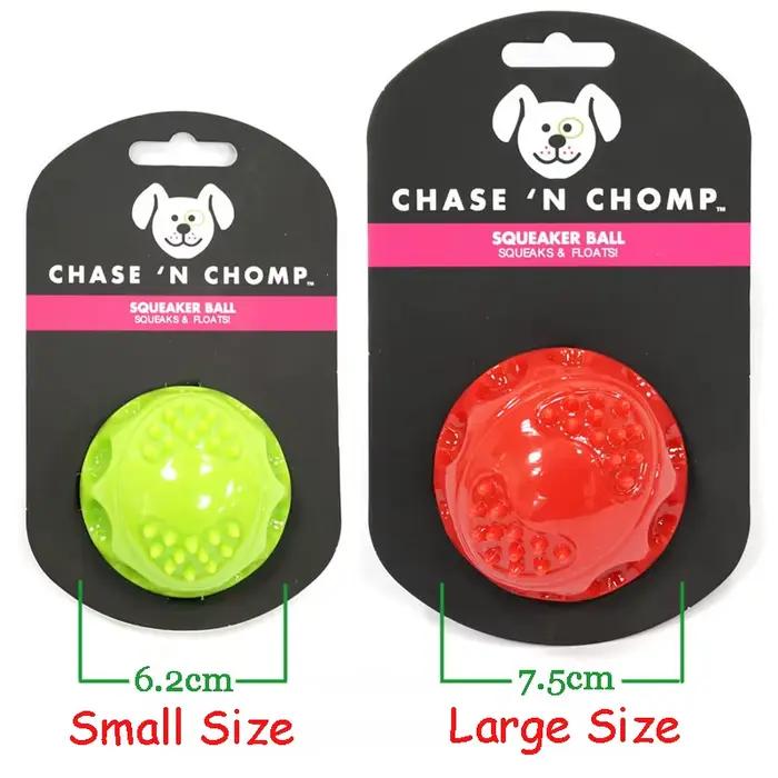 Caiec-Balle rebondisnoyaux grinçante pour chien, jouets durables et flottants, jouets pour animaux d