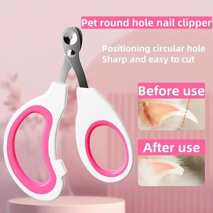 Coupe-ongles professionnel pour animaux de compagnie, pour petit chat, chien, en acier inoxydable, c