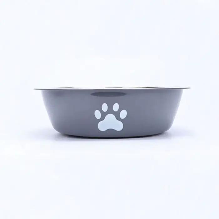 Bol en acier inoxydable le plus vendu pour chats et chiens, beau et durable, conception à fond antid