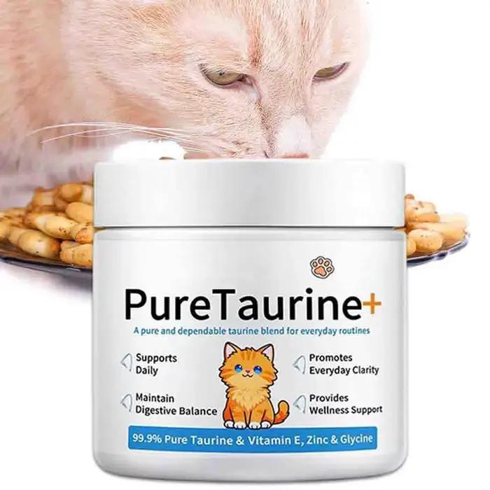 Taurine pour chats 200g – Complément en poudre pour soutenir la santé cardiaque et assurer une alime