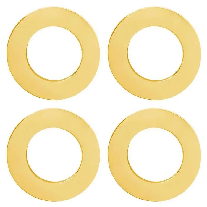 Étiquette vierge ronde polie miroir en acier inoxydable pour chien, bracelet, collier, bijoux, acces