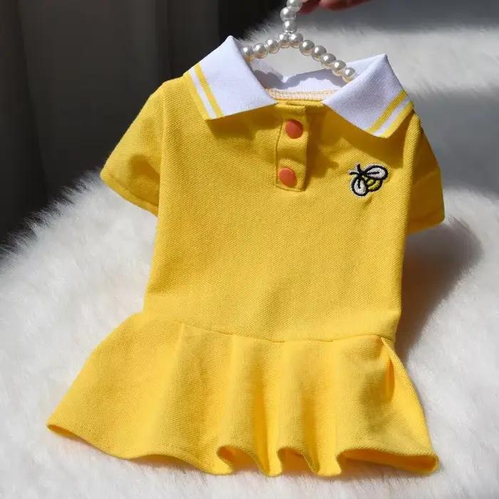 Robes Printemps-Été pour Petits Chiens, Vêtements pour Chiots, Jolies Robes Polo, Jupes pour Chats, 