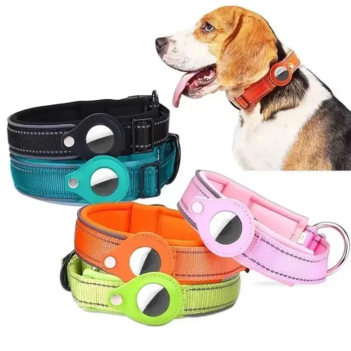 Collier Anti-perte pour chien, étui de protection Airtag étanche, collier réfléchissant pour animaux