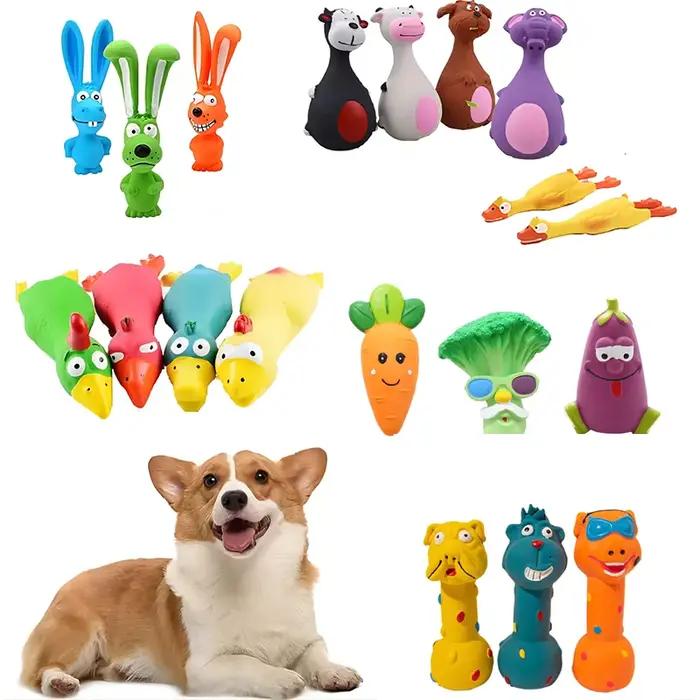 Jouets en caoutchouc pour chien grinçant, jouet à mâcher en Latex résistant aux morsures, jouet sono