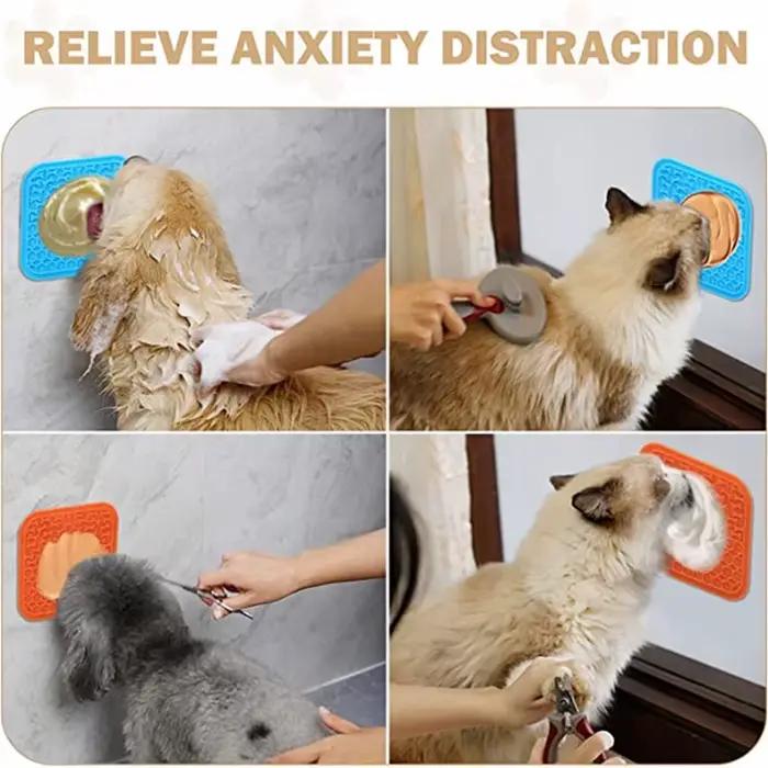 Tapis de léchage en Silicone pour animaux de compagnie, fournitures pour animaux de compagnie, Anti-